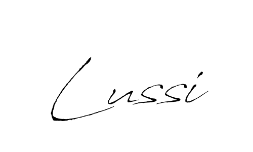 Use a signature maker to create a handwritten signature online. With this signature software, you can design (Antro_Vectra) your own signature for name Lussi. Lussi signature style 6 images and pictures png