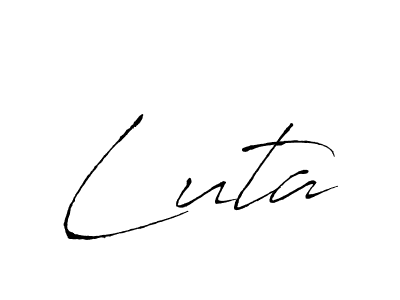 Best and Professional Signature Style for Luta. Antro_Vectra Best Signature Style Collection. Luta signature style 6 images and pictures png