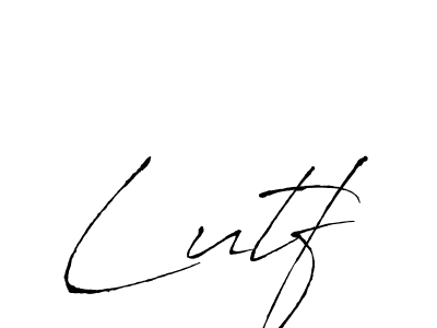 Use a signature maker to create a handwritten signature online. With this signature software, you can design (Antro_Vectra) your own signature for name Lutf. Lutf signature style 6 images and pictures png