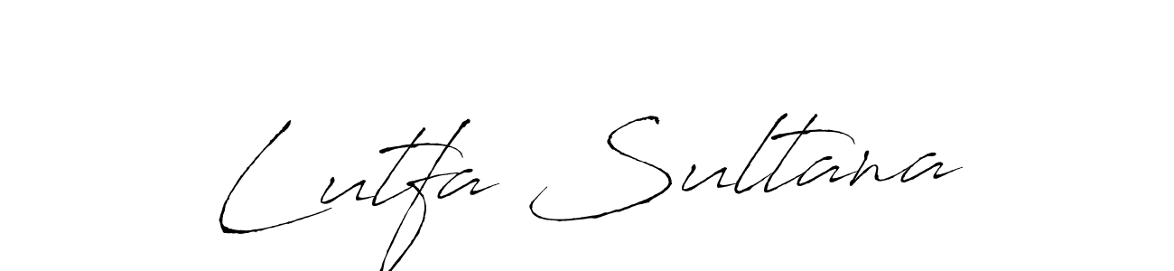 How to make Lutfa Sultana signature? Antro_Vectra is a professional autograph style. Create handwritten signature for Lutfa Sultana name. Lutfa Sultana signature style 6 images and pictures png