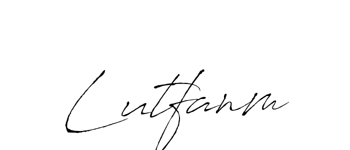 Also we have Lutfanm name is the best signature style. Create professional handwritten signature collection using Antro_Vectra autograph style. Lutfanm signature style 6 images and pictures png