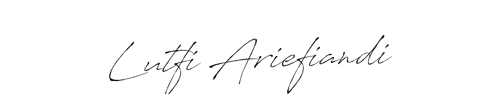 Lutfi Ariefiandi stylish signature style. Best Handwritten Sign (Antro_Vectra) for my name. Handwritten Signature Collection Ideas for my name Lutfi Ariefiandi. Lutfi Ariefiandi signature style 6 images and pictures png