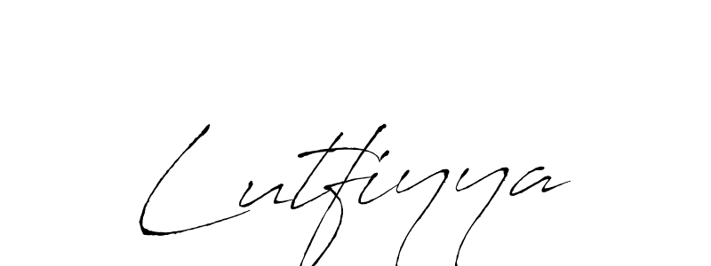 How to make Lutfiyya signature? Antro_Vectra is a professional autograph style. Create handwritten signature for Lutfiyya name. Lutfiyya signature style 6 images and pictures png