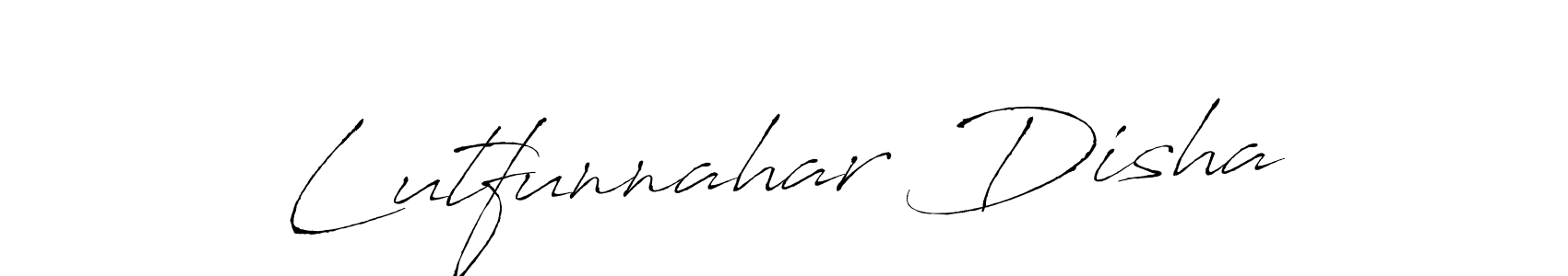 It looks lik you need a new signature style for name Lutfunnahar Disha. Design unique handwritten (Antro_Vectra) signature with our free signature maker in just a few clicks. Lutfunnahar Disha signature style 6 images and pictures png