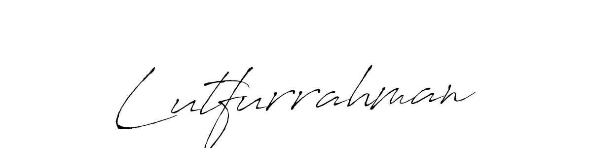 How to make Lutfurrahman name signature. Use Antro_Vectra style for creating short signs online. This is the latest handwritten sign. Lutfurrahman signature style 6 images and pictures png