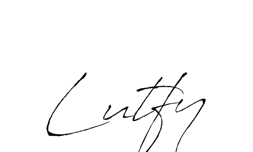 How to make Lutfy name signature. Use Antro_Vectra style for creating short signs online. This is the latest handwritten sign. Lutfy signature style 6 images and pictures png