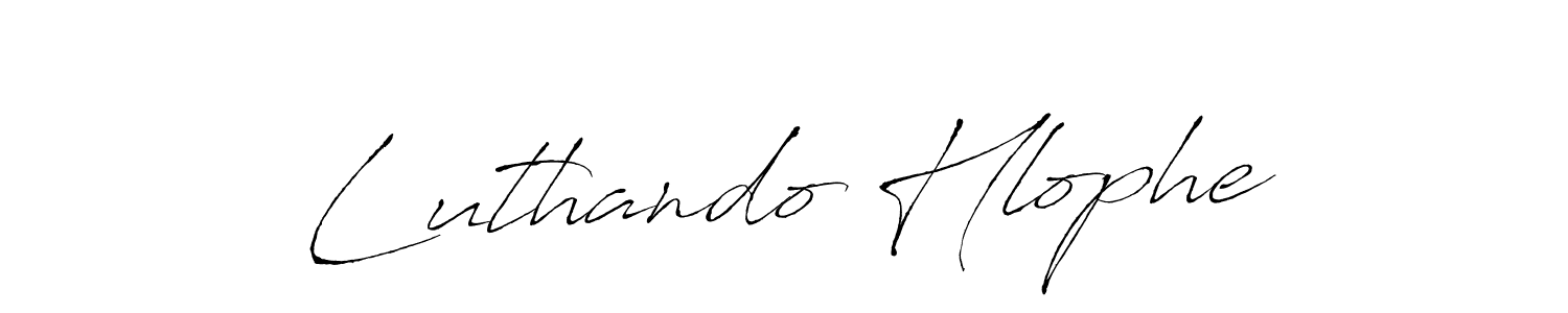 Create a beautiful signature design for name Luthando Hlophe. With this signature (Antro_Vectra) fonts, you can make a handwritten signature for free. Luthando Hlophe signature style 6 images and pictures png