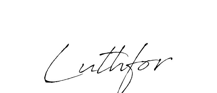 Design your own signature with our free online signature maker. With this signature software, you can create a handwritten (Antro_Vectra) signature for name Luthfor. Luthfor signature style 6 images and pictures png