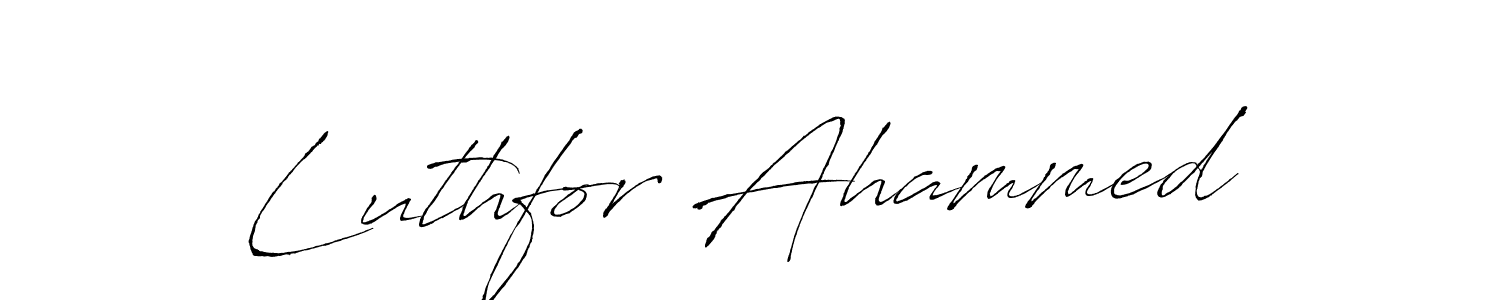 Use a signature maker to create a handwritten signature online. With this signature software, you can design (Antro_Vectra) your own signature for name Luthfor Ahammed. Luthfor Ahammed signature style 6 images and pictures png