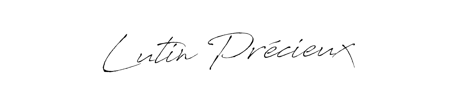 Lutin Précieux stylish signature style. Best Handwritten Sign (Antro_Vectra) for my name. Handwritten Signature Collection Ideas for my name Lutin Précieux. Lutin Précieux signature style 6 images and pictures png