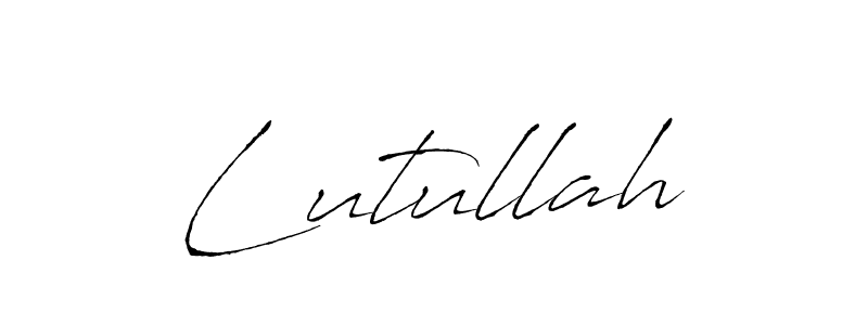 How to make Lutullah signature? Antro_Vectra is a professional autograph style. Create handwritten signature for Lutullah name. Lutullah signature style 6 images and pictures png