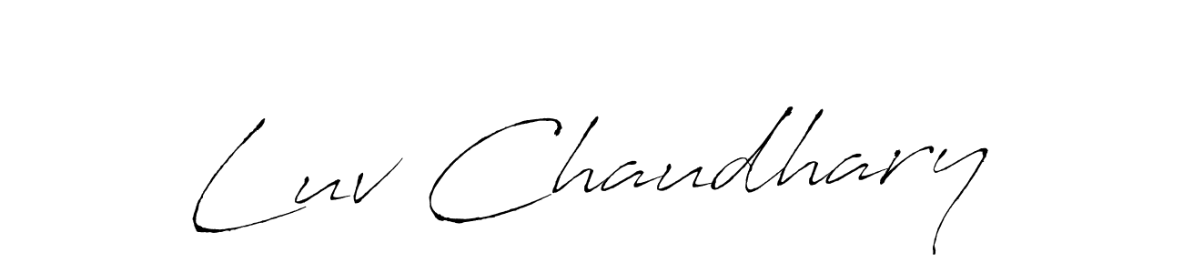 Antro_Vectra is a professional signature style that is perfect for those who want to add a touch of class to their signature. It is also a great choice for those who want to make their signature more unique. Get Luv Chaudhary name to fancy signature for free. Luv Chaudhary signature style 6 images and pictures png