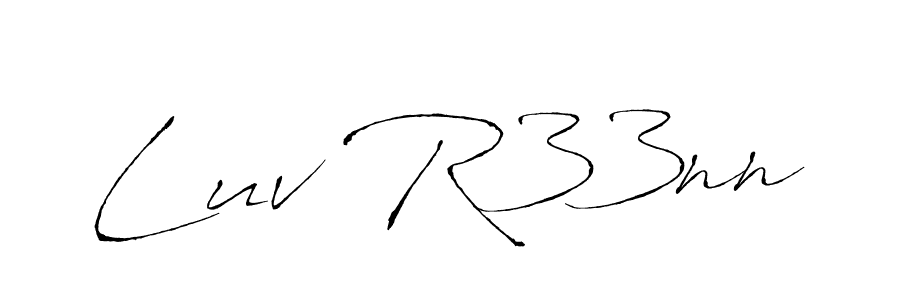 Design your own signature with our free online signature maker. With this signature software, you can create a handwritten (Antro_Vectra) signature for name Luv R33nn. Luv R33nn signature style 6 images and pictures png