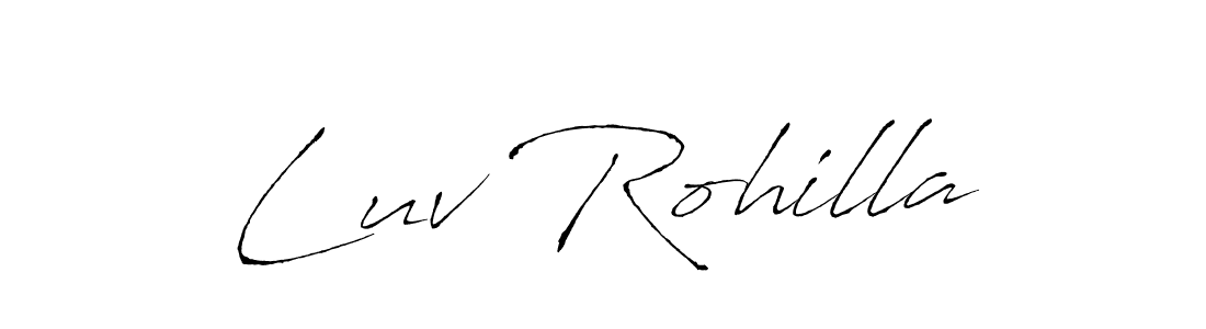Use a signature maker to create a handwritten signature online. With this signature software, you can design (Antro_Vectra) your own signature for name Luv Rohilla. Luv Rohilla signature style 6 images and pictures png