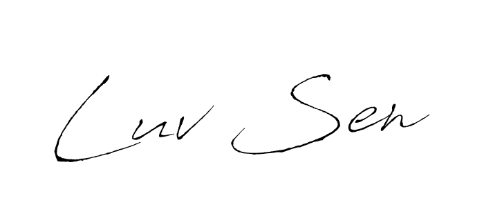 Once you've used our free online signature maker to create your best signature Antro_Vectra style, it's time to enjoy all of the benefits that Luv Sen name signing documents. Luv Sen signature style 6 images and pictures png