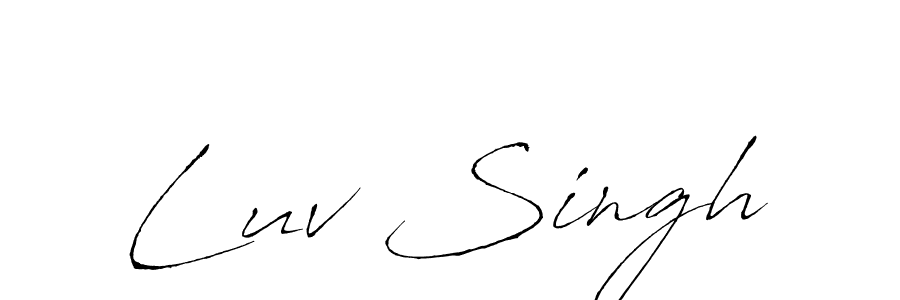 The best way (Antro_Vectra) to make a short signature is to pick only two or three words in your name. The name Luv Singh include a total of six letters. For converting this name. Luv Singh signature style 6 images and pictures png
