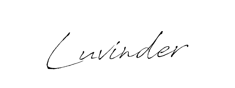 Also we have Luvinder name is the best signature style. Create professional handwritten signature collection using Antro_Vectra autograph style. Luvinder signature style 6 images and pictures png