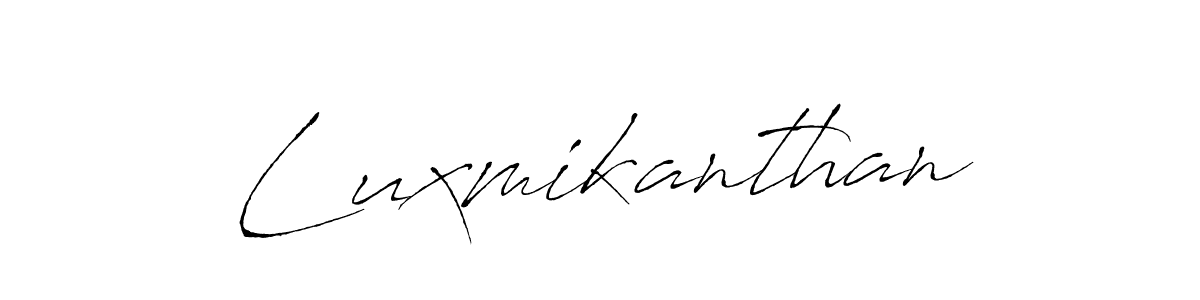 Antro_Vectra is a professional signature style that is perfect for those who want to add a touch of class to their signature. It is also a great choice for those who want to make their signature more unique. Get Luxmikanthan name to fancy signature for free. Luxmikanthan signature style 6 images and pictures png