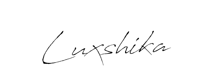 Once you've used our free online signature maker to create your best signature Antro_Vectra style, it's time to enjoy all of the benefits that Luxshika name signing documents. Luxshika signature style 6 images and pictures png