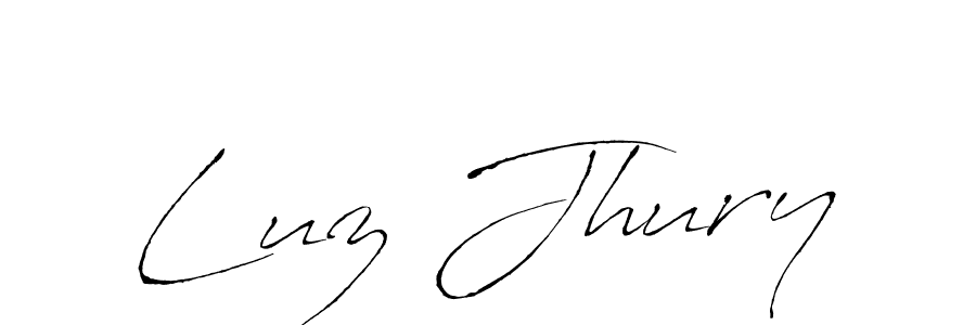 Design your own signature with our free online signature maker. With this signature software, you can create a handwritten (Antro_Vectra) signature for name Luz Jhury. Luz Jhury signature style 6 images and pictures png