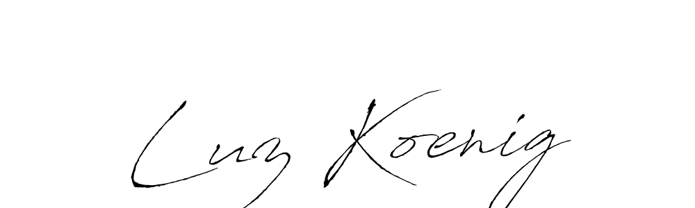 Also You can easily find your signature by using the search form. We will create Luz Koenig name handwritten signature images for you free of cost using Antro_Vectra sign style. Luz Koenig signature style 6 images and pictures png