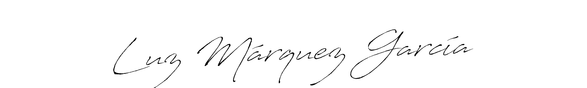 Make a beautiful signature design for name Luz Márquez García. With this signature (Antro_Vectra) style, you can create a handwritten signature for free. Luz Márquez García signature style 6 images and pictures png