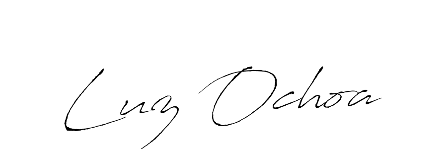 Make a beautiful signature design for name Luz Ochoa. With this signature (Antro_Vectra) style, you can create a handwritten signature for free. Luz Ochoa signature style 6 images and pictures png