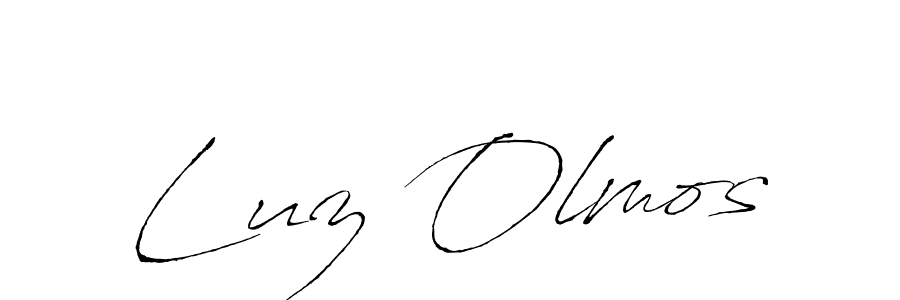 Design your own signature with our free online signature maker. With this signature software, you can create a handwritten (Antro_Vectra) signature for name Luz Olmos. Luz Olmos signature style 6 images and pictures png