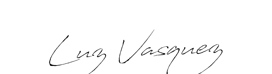 Design your own signature with our free online signature maker. With this signature software, you can create a handwritten (Antro_Vectra) signature for name Luz Vasquez. Luz Vasquez signature style 6 images and pictures png