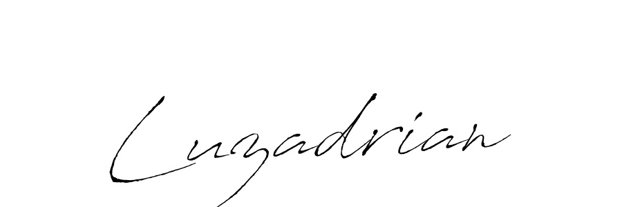 How to make Luzadrian signature? Antro_Vectra is a professional autograph style. Create handwritten signature for Luzadrian name. Luzadrian signature style 6 images and pictures png