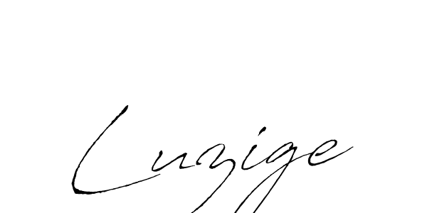 How to make Luzige signature? Antro_Vectra is a professional autograph style. Create handwritten signature for Luzige name. Luzige signature style 6 images and pictures png
