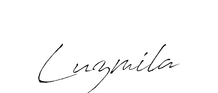 The best way (Antro_Vectra) to make a short signature is to pick only two or three words in your name. The name Luzmila include a total of six letters. For converting this name. Luzmila signature style 6 images and pictures png