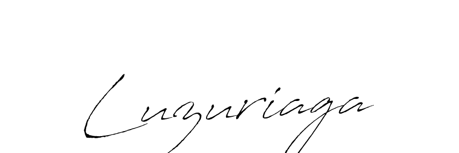 Create a beautiful signature design for name Luzuriaga. With this signature (Antro_Vectra) fonts, you can make a handwritten signature for free. Luzuriaga signature style 6 images and pictures png