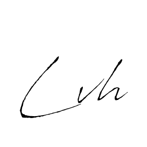 Lvh stylish signature style. Best Handwritten Sign (Antro_Vectra) for my name. Handwritten Signature Collection Ideas for my name Lvh. Lvh signature style 6 images and pictures png