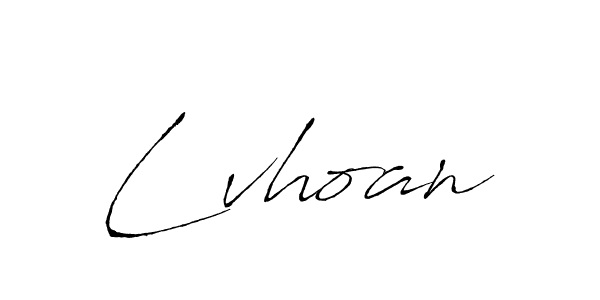 You should practise on your own different ways (Antro_Vectra) to write your name (Lvhoan) in signature. don't let someone else do it for you. Lvhoan signature style 6 images and pictures png