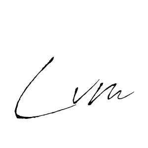 How to make Lvm signature? Antro_Vectra is a professional autograph style. Create handwritten signature for Lvm name. Lvm signature style 6 images and pictures png