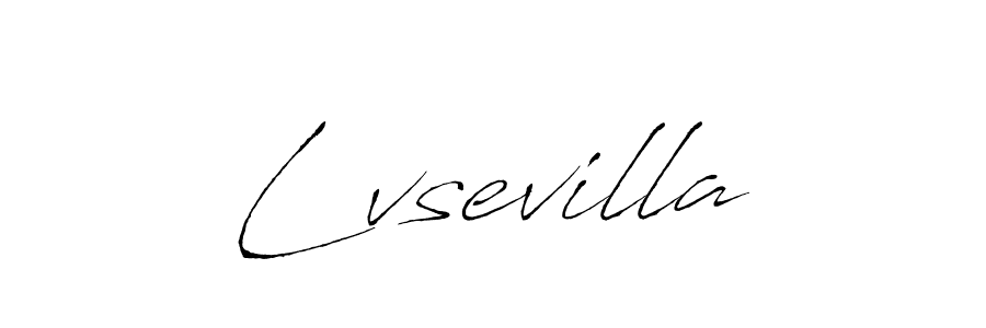 How to make Lvsevilla name signature. Use Antro_Vectra style for creating short signs online. This is the latest handwritten sign. Lvsevilla signature style 6 images and pictures png