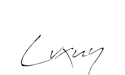 Lvxuy stylish signature style. Best Handwritten Sign (Antro_Vectra) for my name. Handwritten Signature Collection Ideas for my name Lvxuy. Lvxuy signature style 6 images and pictures png