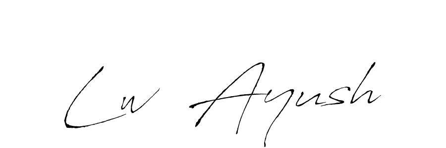 Once you've used our free online signature maker to create your best signature Antro_Vectra style, it's time to enjoy all of the benefits that Lw  Ayush name signing documents. Lw  Ayush signature style 6 images and pictures png