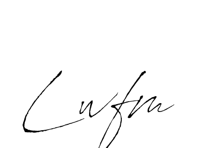Design your own signature with our free online signature maker. With this signature software, you can create a handwritten (Antro_Vectra) signature for name Lwfm. Lwfm signature style 6 images and pictures png