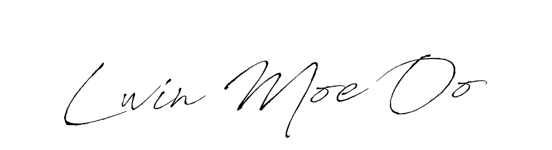 Also we have Lwin Moe Oo name is the best signature style. Create professional handwritten signature collection using Antro_Vectra autograph style. Lwin Moe Oo signature style 6 images and pictures png