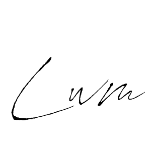 How to make Lwm signature? Antro_Vectra is a professional autograph style. Create handwritten signature for Lwm name. Lwm signature style 6 images and pictures png
