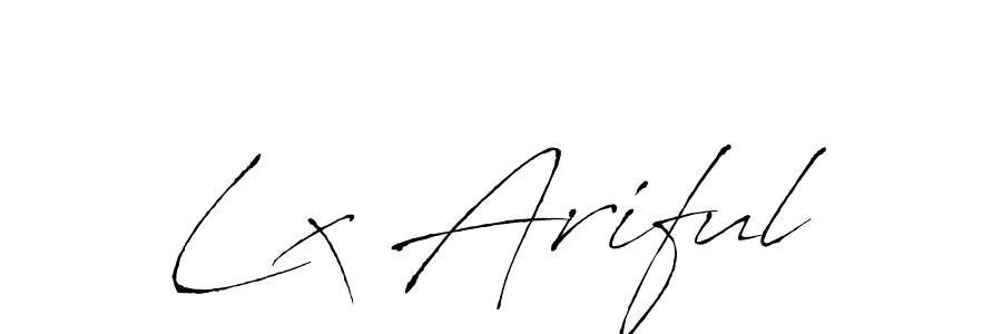 How to Draw Lx Ariful signature style? Antro_Vectra is a latest design signature styles for name Lx Ariful. Lx Ariful signature style 6 images and pictures png