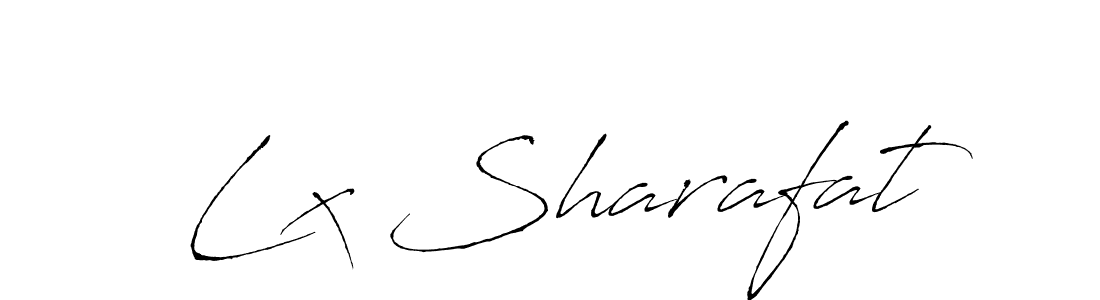 It looks lik you need a new signature style for name Lx Sharafat. Design unique handwritten (Antro_Vectra) signature with our free signature maker in just a few clicks. Lx Sharafat signature style 6 images and pictures png