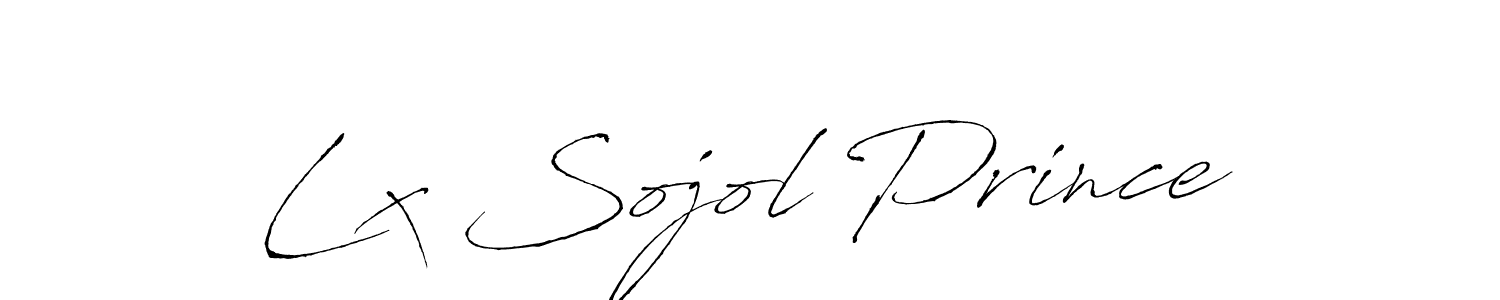 You should practise on your own different ways (Antro_Vectra) to write your name (Lx Sojol Prince) in signature. don't let someone else do it for you. Lx Sojol Prince signature style 6 images and pictures png