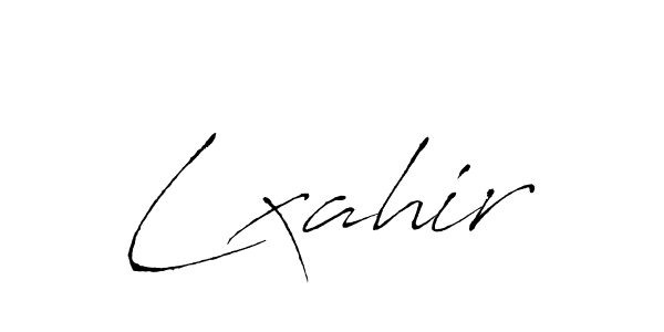 How to make Lxahir name signature. Use Antro_Vectra style for creating short signs online. This is the latest handwritten sign. Lxahir signature style 6 images and pictures png