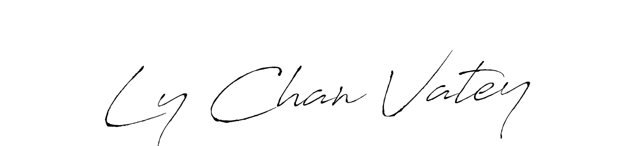 How to make Ly Chan Vatey signature? Antro_Vectra is a professional autograph style. Create handwritten signature for Ly Chan Vatey name. Ly Chan Vatey signature style 6 images and pictures png
