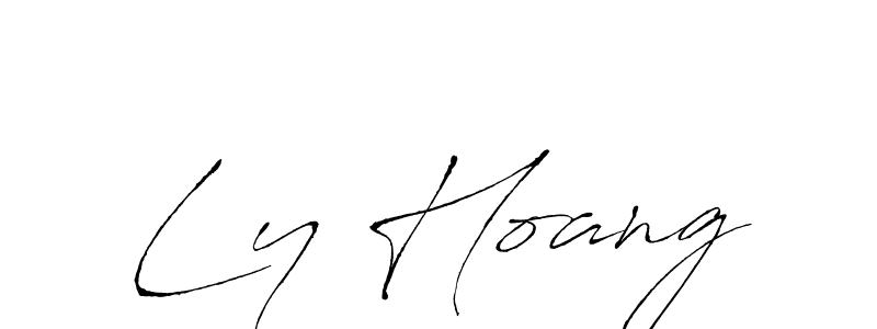Also we have Ly Hoang name is the best signature style. Create professional handwritten signature collection using Antro_Vectra autograph style. Ly Hoang signature style 6 images and pictures png