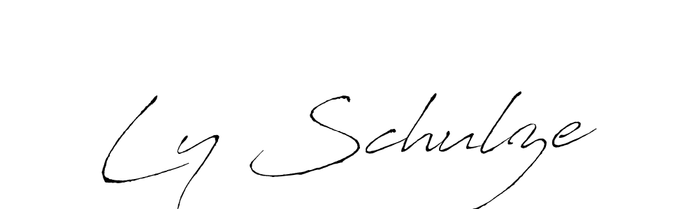 Also You can easily find your signature by using the search form. We will create Ly Schulze name handwritten signature images for you free of cost using Antro_Vectra sign style. Ly Schulze signature style 6 images and pictures png