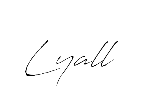 Use a signature maker to create a handwritten signature online. With this signature software, you can design (Antro_Vectra) your own signature for name Lyall. Lyall signature style 6 images and pictures png